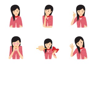 Teenage Girl icon sets preview