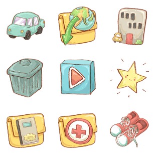 Harmonia Pastelis icon sets preview