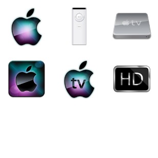 Apple TV icon sets preview