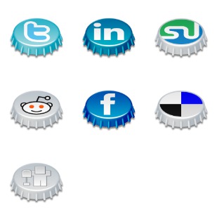 Beer Cap Social icon sets preview