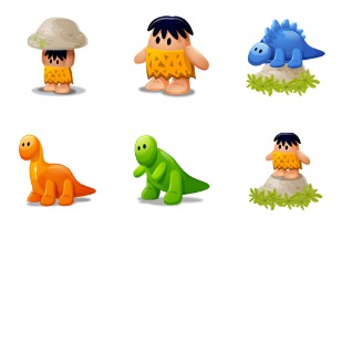 Dino icon sets preview