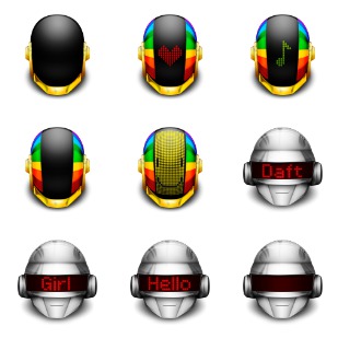 Daft Punks icon sets preview