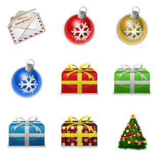 Christmas Theme icon sets preview