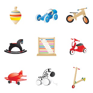 Toys icon sets preview