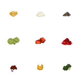 Salad Toppings Pixel Pack icon sets preview