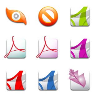 Software icon sets preview