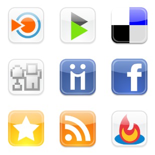 iPhone Style Social icon sets preview