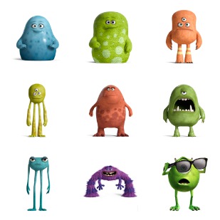 Monsters University icon sets preview