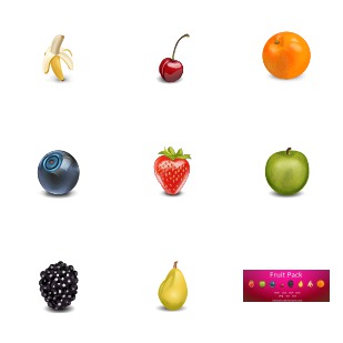 Fruit Pack icon sets preview