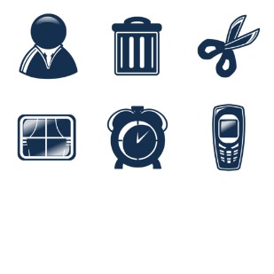 Vector night icon sets preview