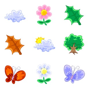 Nature icon sets preview