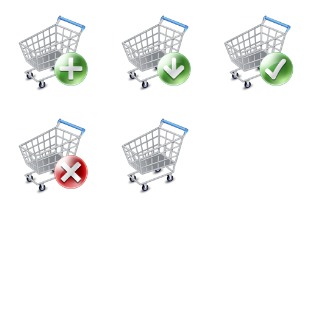 Shopcart icon sets preview