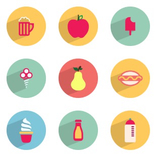 Food Drink icon sets preview