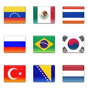 Flag 3 icon sets preview