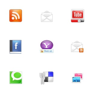 Function Social icon sets preview
