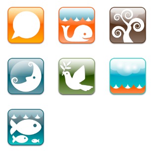 Twitter Land icon sets preview