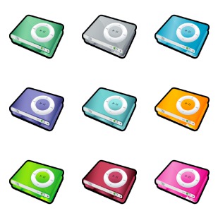 iPod Shuffle icon sets preview