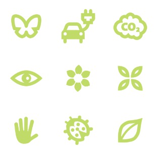 SimpleGreen icon sets preview