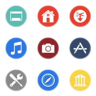 Button UI - Alt System Folders icon sets preview