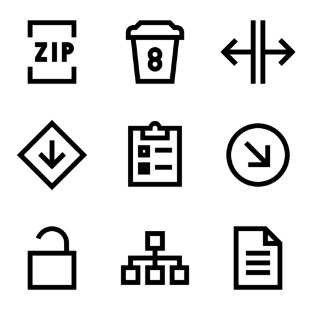 Windows 10 icon sets preview