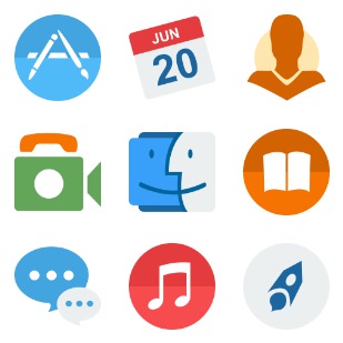 OSX Yosemite icon sets preview