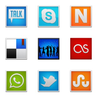 Square Social Pack icon sets preview