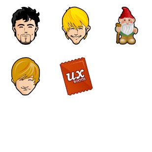 Trendy Guys icon sets preview