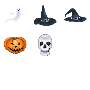 Halloween icon sets preview