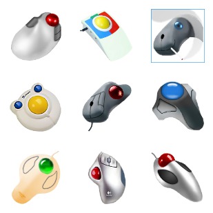 Trackball icon sets preview