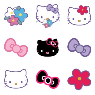 Hello Kitty icon sets preview