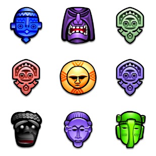 Tribal Masks icon sets preview