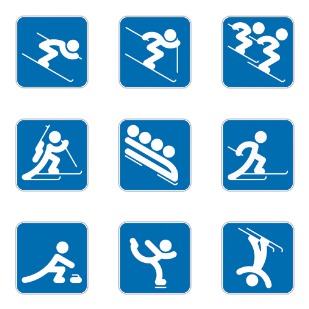 Olympics Sochi 2014 icon sets preview