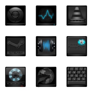 Black Beauty icon sets preview