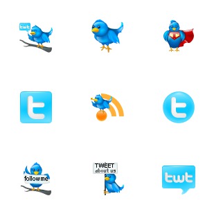 Large Twitter icon sets preview