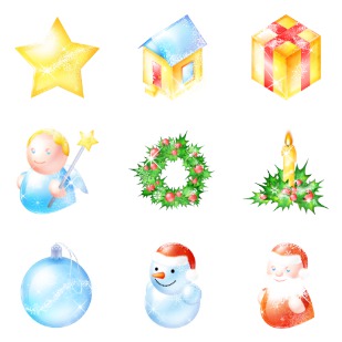 Xmas pack icon sets preview