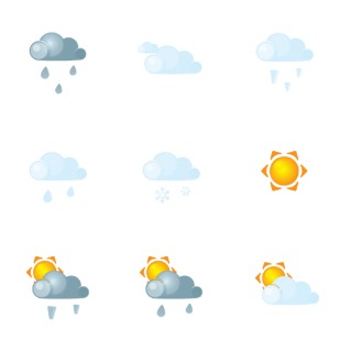 Weather icon sets preview