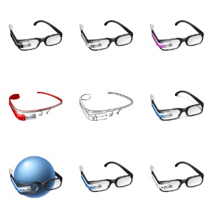 Google Glass icon sets preview