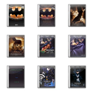 Batman Movie DVD icon sets preview