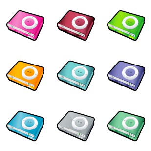 iPod Shuffle icon sets preview