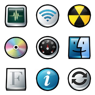 Gloss Mac icon sets preview