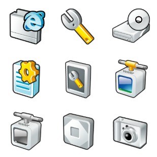 Smooth Metal icon sets preview