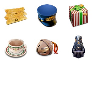 The Polar Express icon sets preview