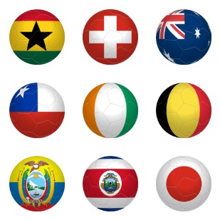 2014 World Cup Soccer Balls icon sets preview