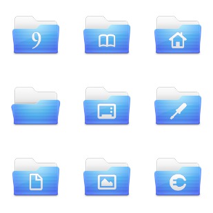 Leopard Folders icon sets preview