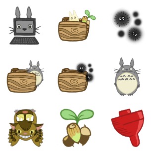 My Neighbor Totoro icon sets preview