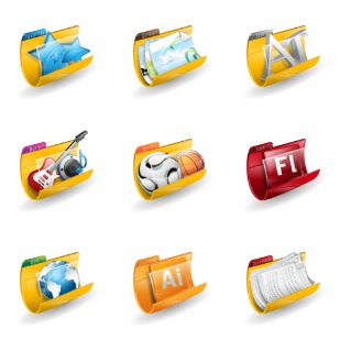 Adobe Folders icon sets preview