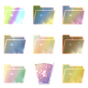 Galaxy Folder icon sets preview