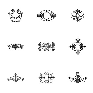 floral design pack icon sets preview