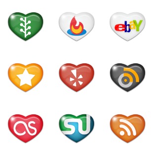 Sweet Social Media icon sets preview