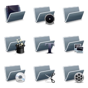 Digital Video Techniques icon sets preview